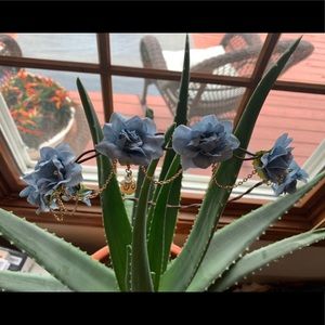 NWOT blue floral crown